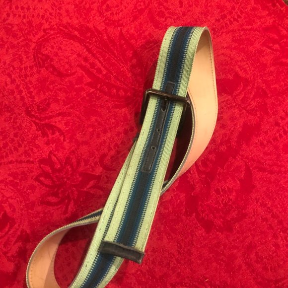 Vintage green tones Missoni buckle belt 34